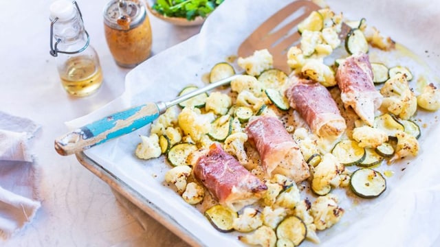 rollitos pollo jamon