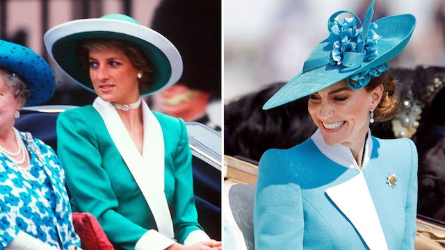Kate Middleton y Lady Di Trooping the Colour
