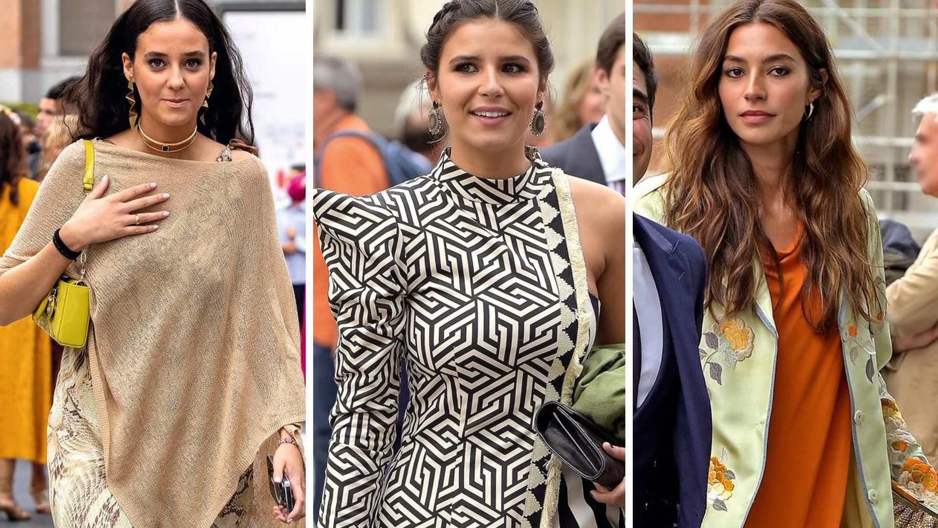 Victoria de Marichalar, Tana Rivera y Rocío Crusset, tres invitadas y tres estilos en una gran boda en Madrid