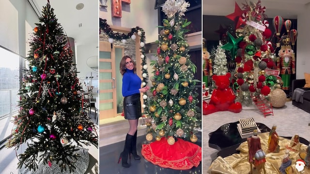 Los árboles d e Navidad de los famosos 