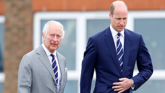 Carlos III y el príncipe Guillermo en mayo de 2024