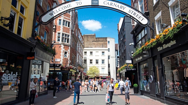 Carnaby Street, la tienda de compras del barrio del Soho en Londres