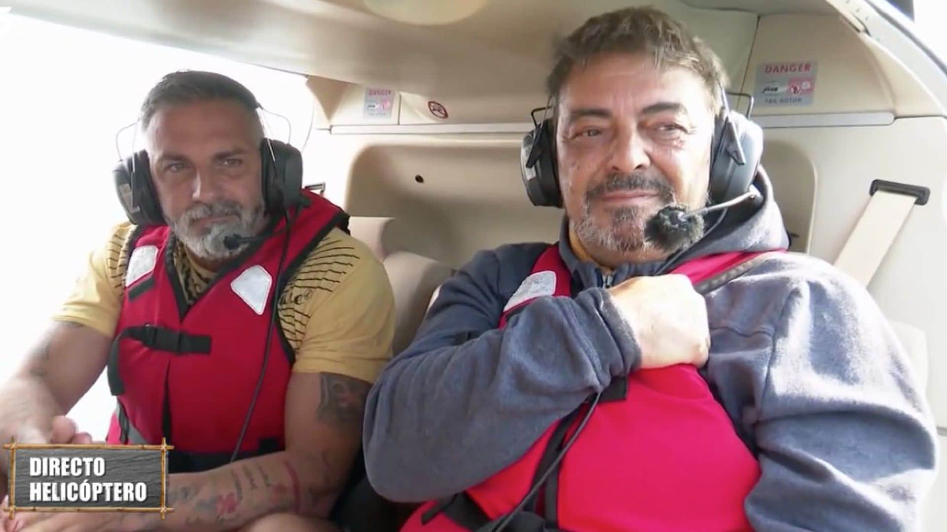 Antonio Canales salta del helicóptero de 'Supervivientes' y abandona el mal ambiente del barco encallado