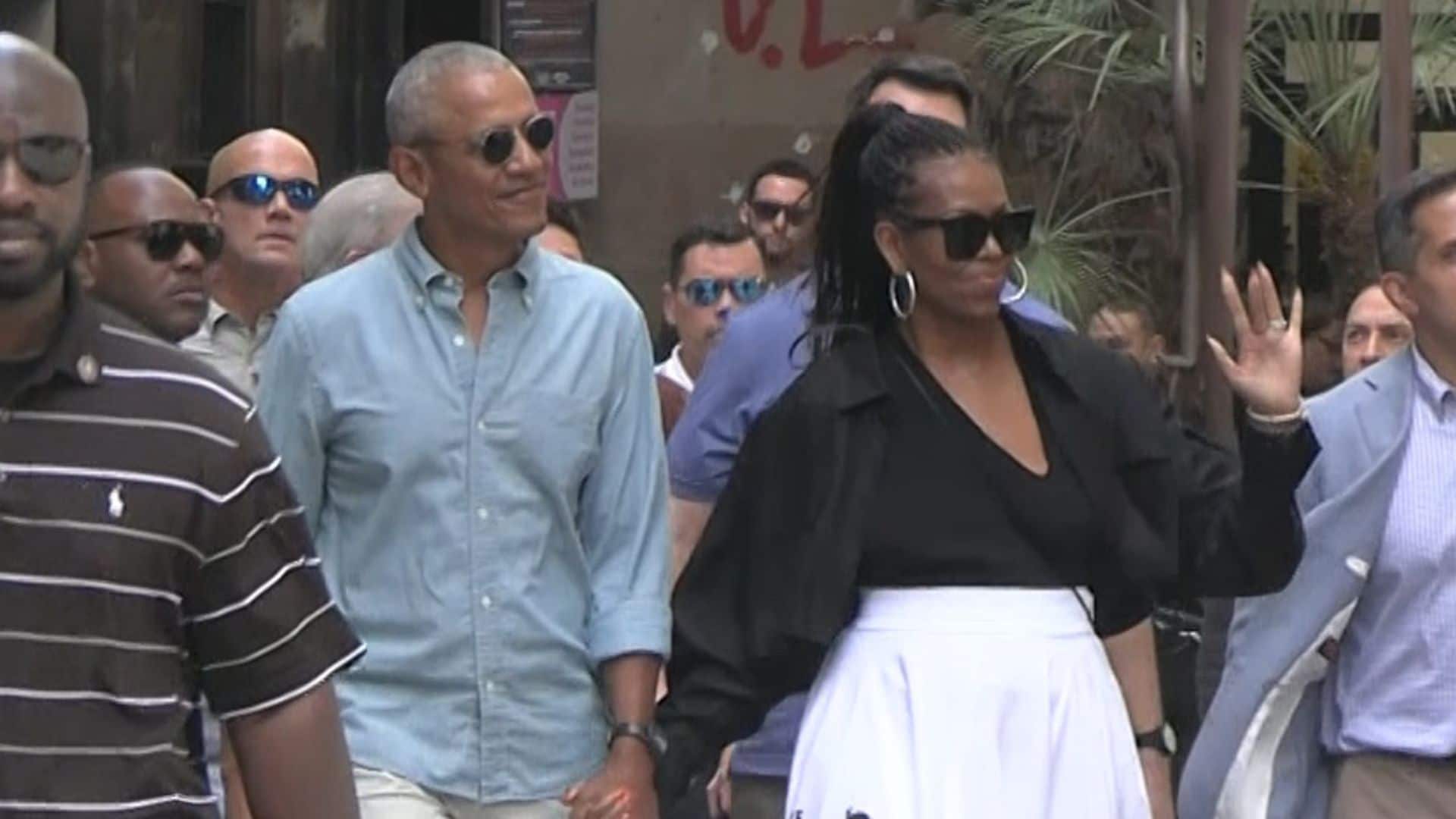 No te pierdas ningún detalle de la ruta turística de Obama y Spielberg en Barcelona, ¡entre vítores y aplausos!
