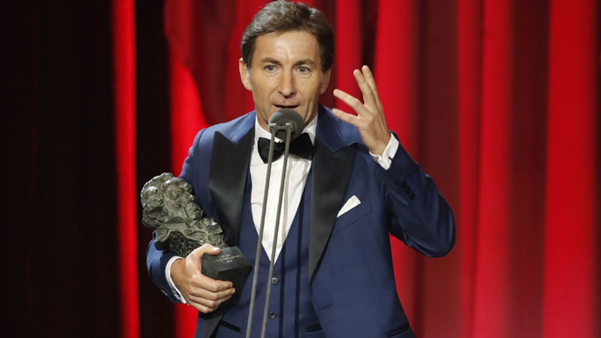 Antonio de la Torre revela que su hija Martina juega con sus Goyas como si fueran muñecos