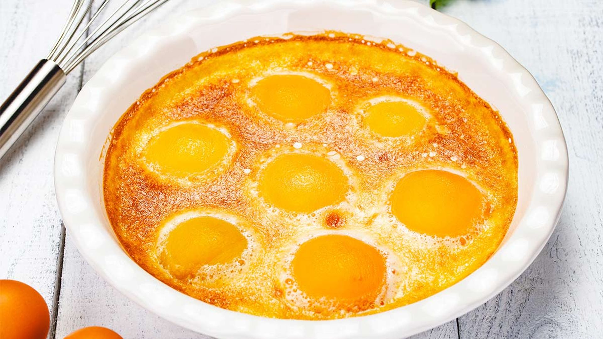 'Clafoutis' de melocotón