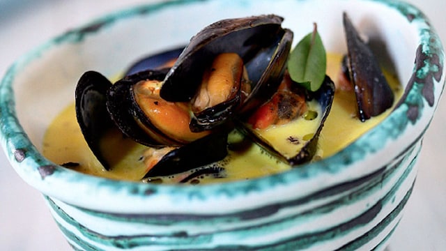 mejillones azafran
