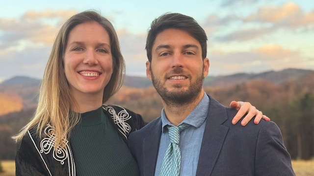 La princesa Leopoldine de Liechtenstein y su prometido, Bruno Walter Pedrosa João