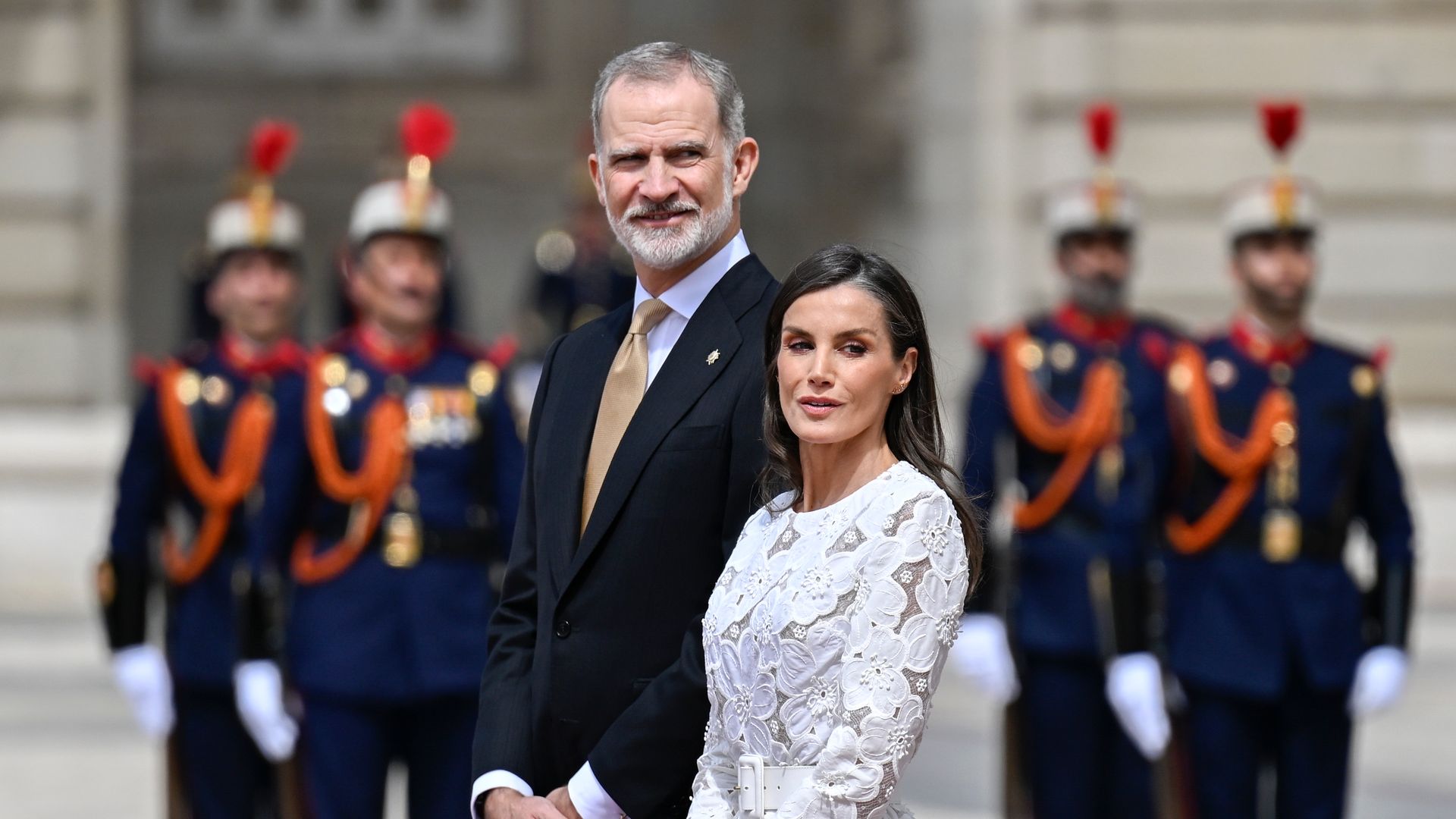 Los Reyes en la visita del Papa a Madrid