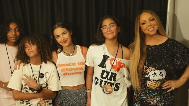 Mariah Carey en el concierto de Olivia Rodrigo con sus hijos