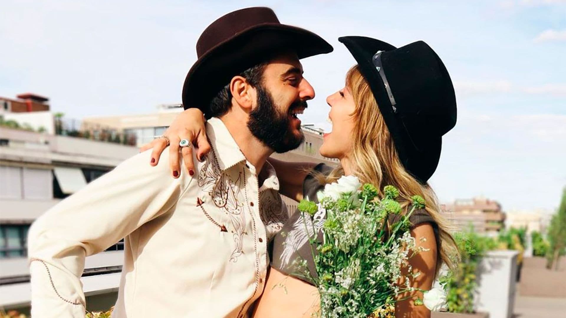 La boda 'country' de la actriz Andrea Guasch y el músico Rubén Tajuelo 'Rosco'