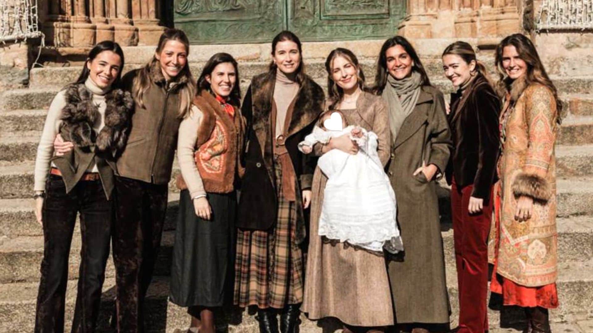 Teresa Urquijo, en el bautizo del hijo de Luisa Bergel