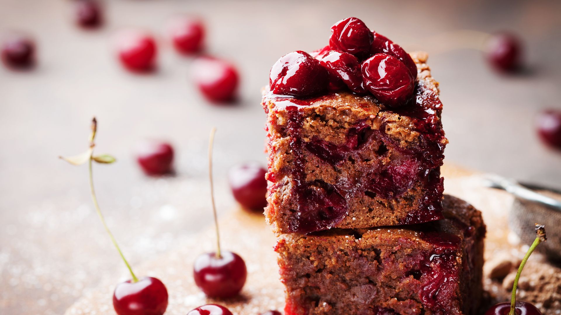 Brownie de cerezas