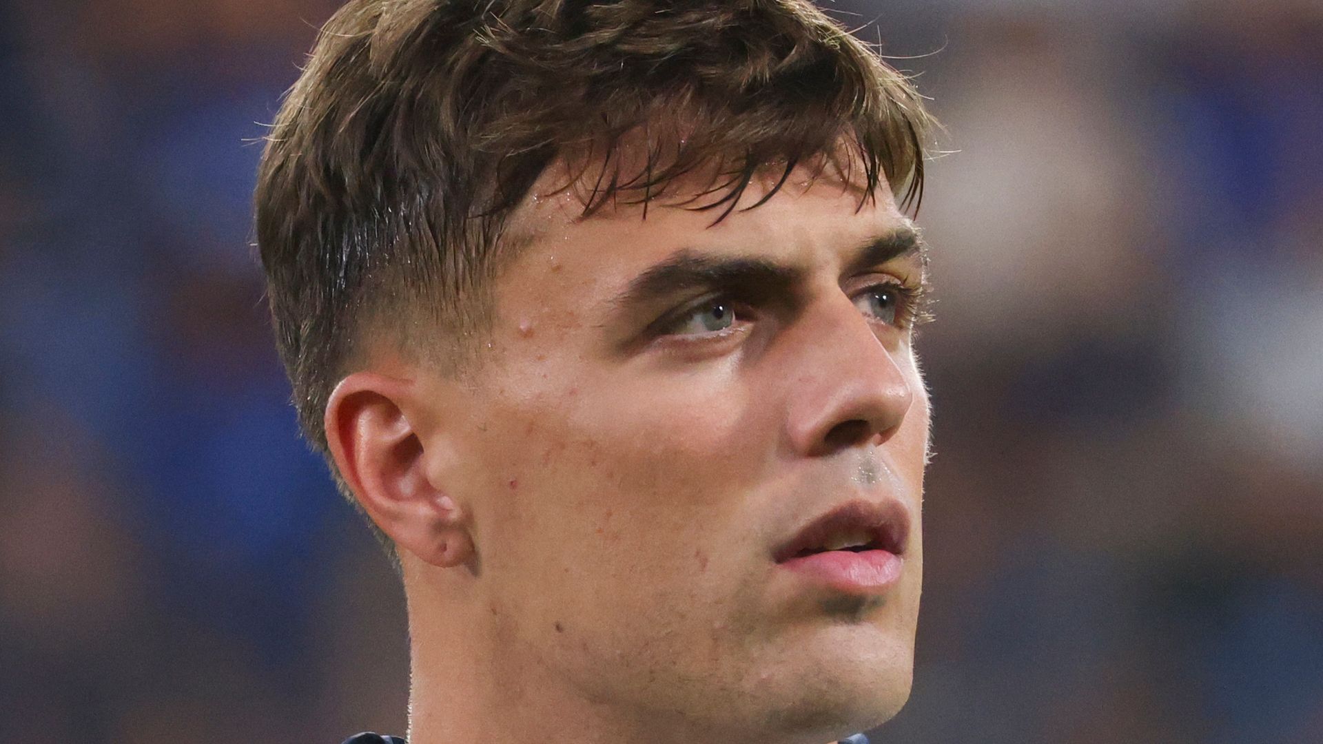 Daniel Maldini en el partido que disputó antes del accidente