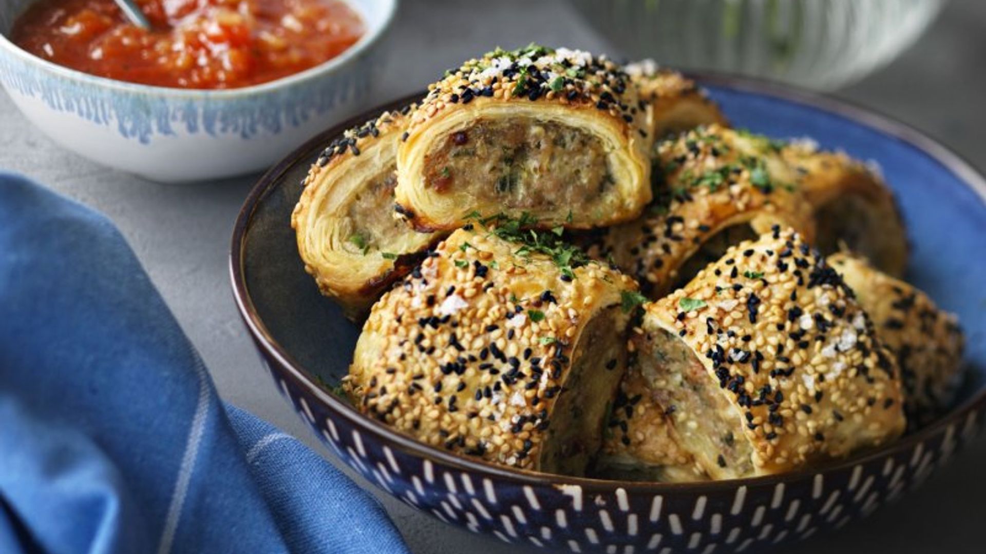'Strudel' relleno de carne picada