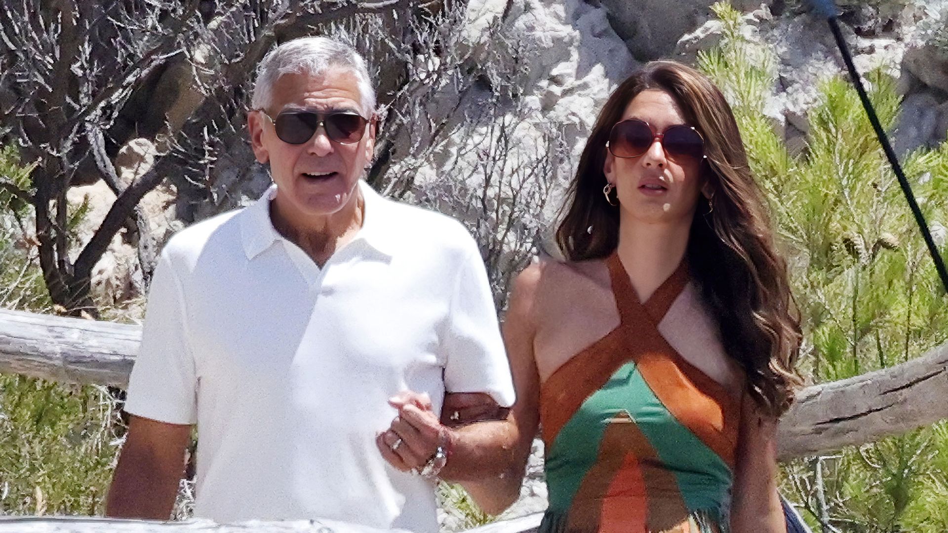 George y Amal en la costa napolitana