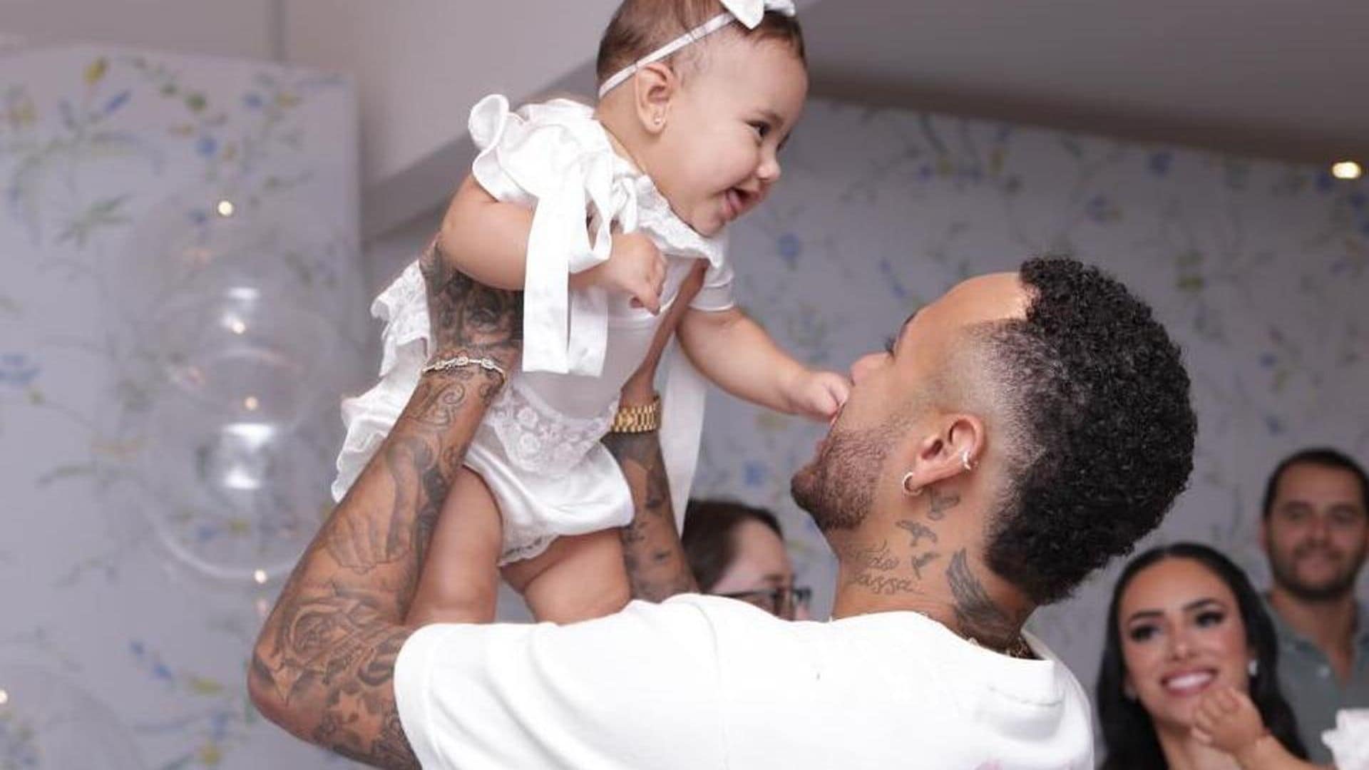 Neymar Jr. y su ex Bruna Biancardi celebran juntos el bautizo de su pequeña Mavie