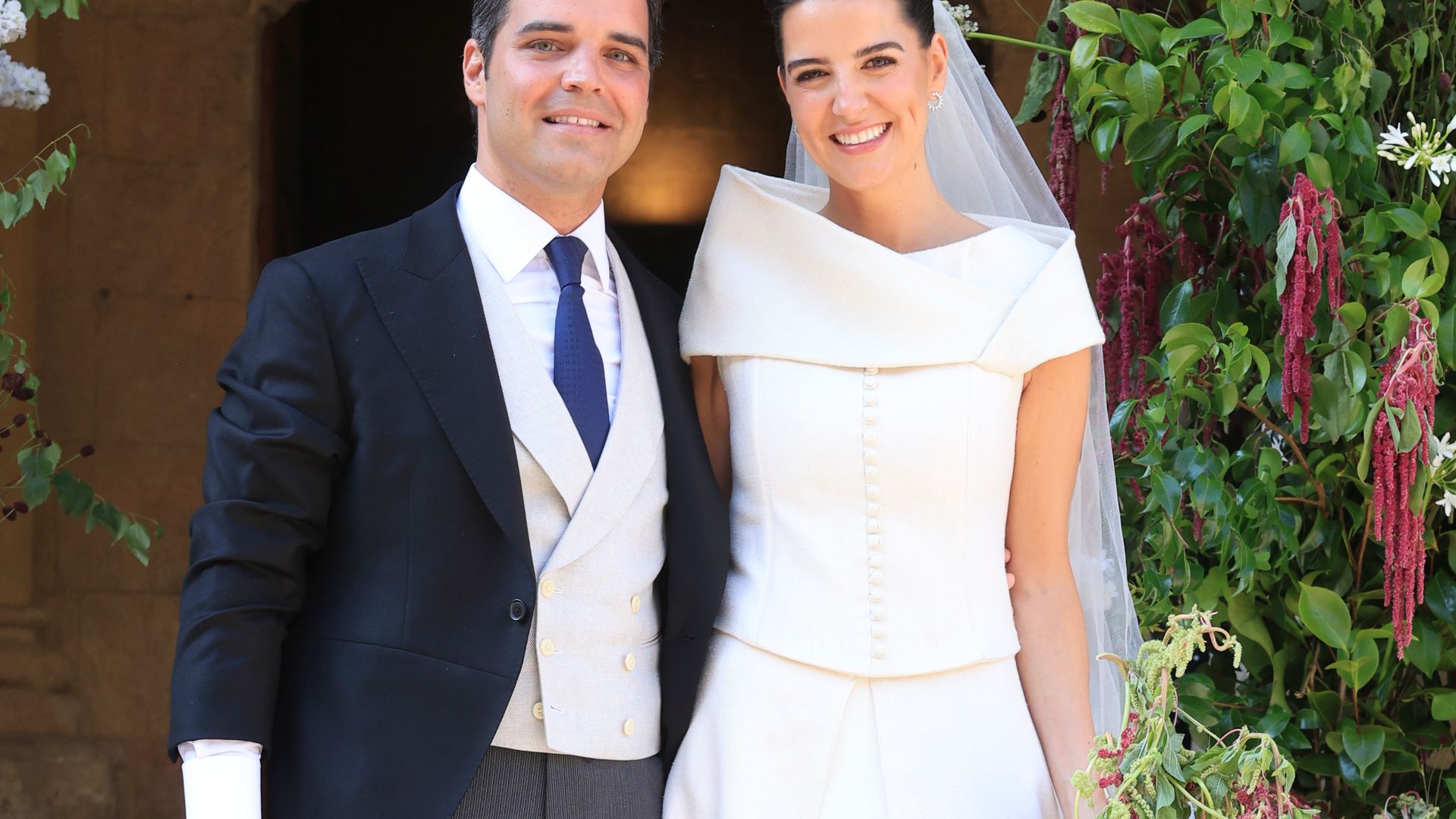 El vestido sin mangas efecto "falso abrigo" de Ana de Miguel en Segovia