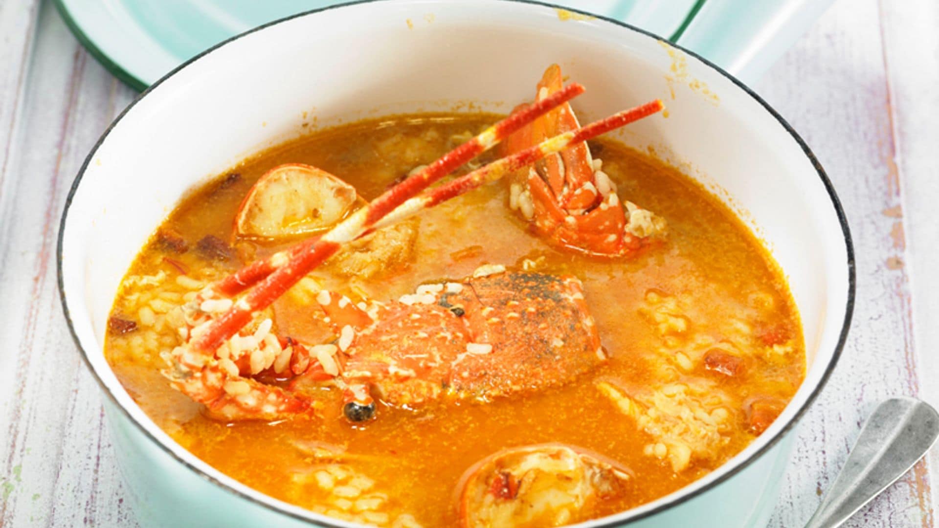 Arroz caldoso de langosta