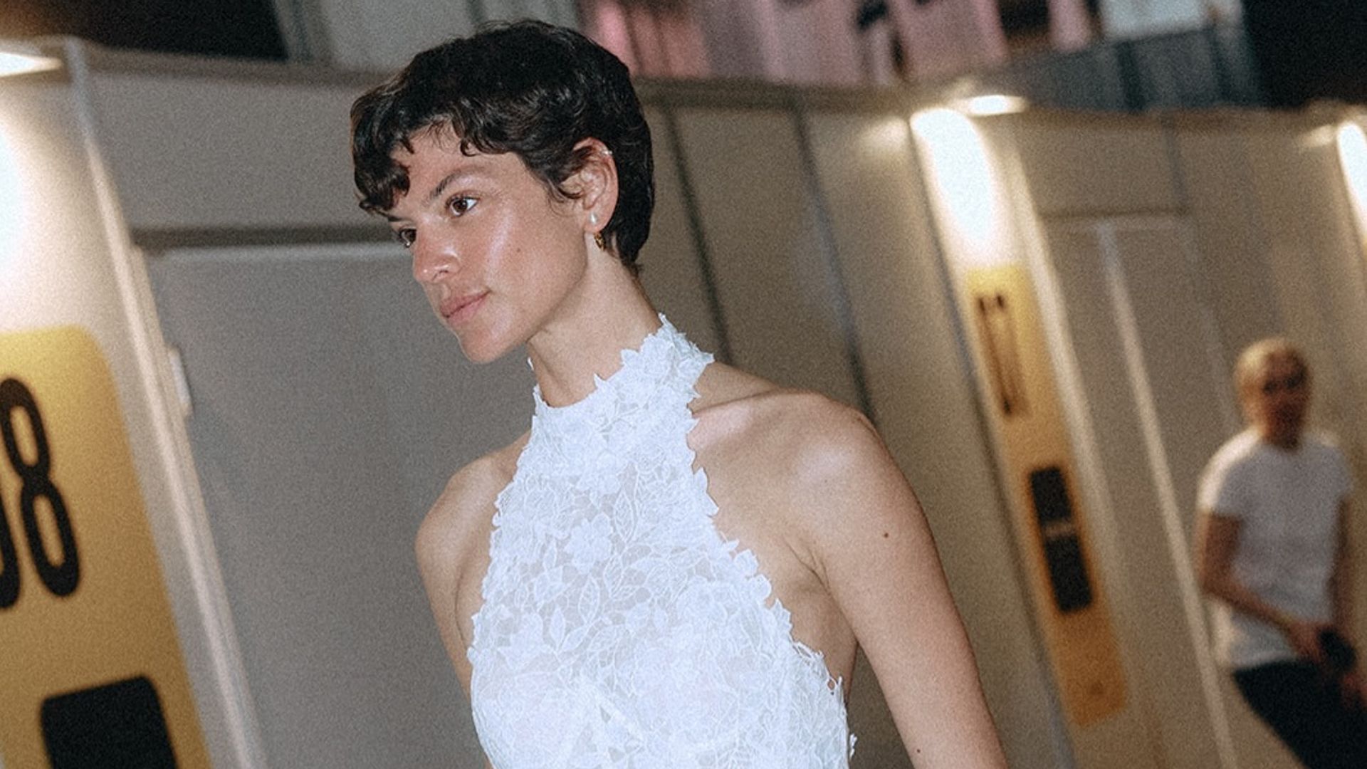 Marta Ortiz vestida de novia