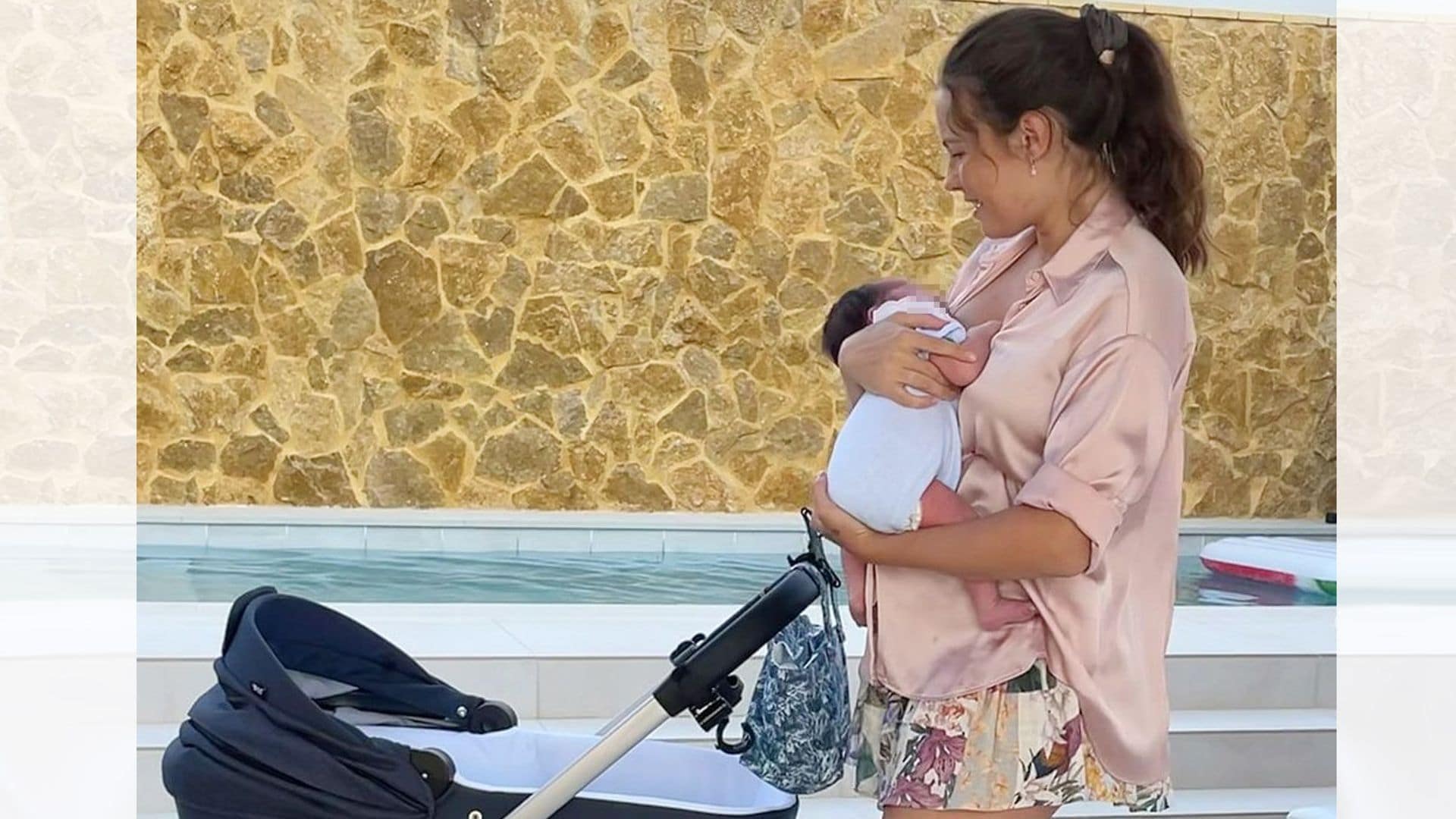 Jessica Bueno, totalmente enamorada de su pequeño 'angelito'