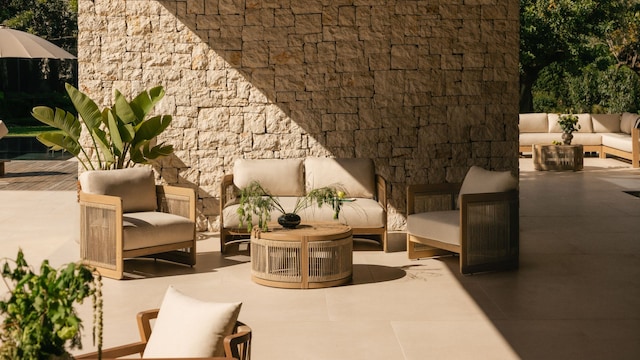 Conjunto de exterior: sofá y sillones