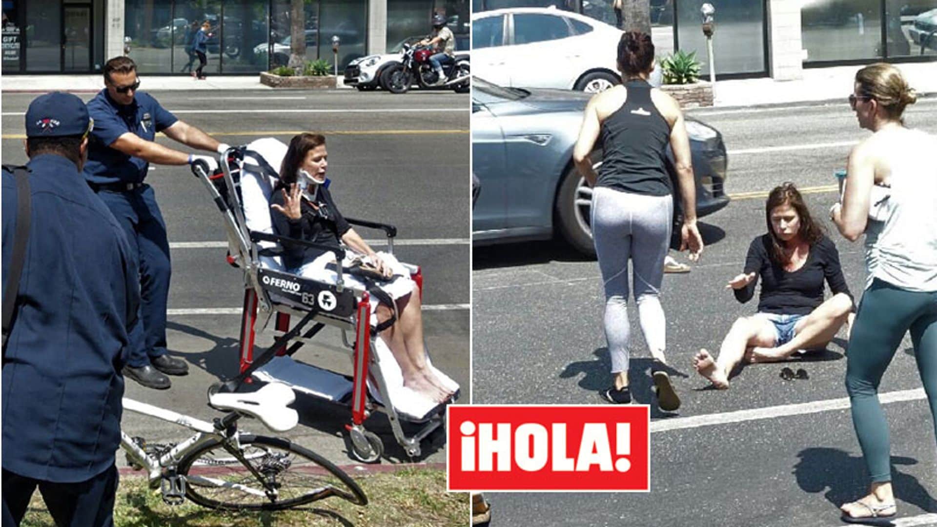 EXCLUSIVA: las imágenes del accidente de bicicleta que sufrió la actriz de 'The Affair', Maura Tierney