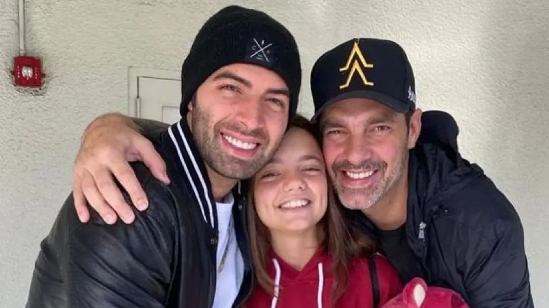 Oriana es la más feliz con sus 'dos papás': Jencarlos Canela y Cristóbal Lander.