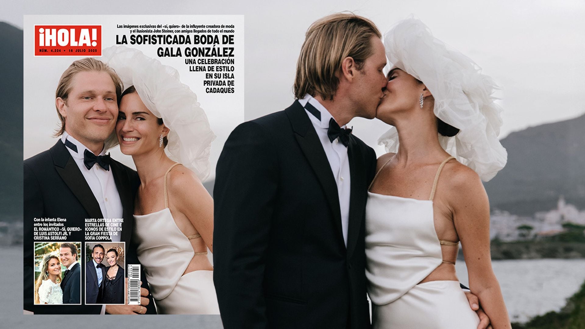 La sofisticada boda de Gala González: una celebración llena de estilo en la isla privada de la familia del novio en Cadaqués