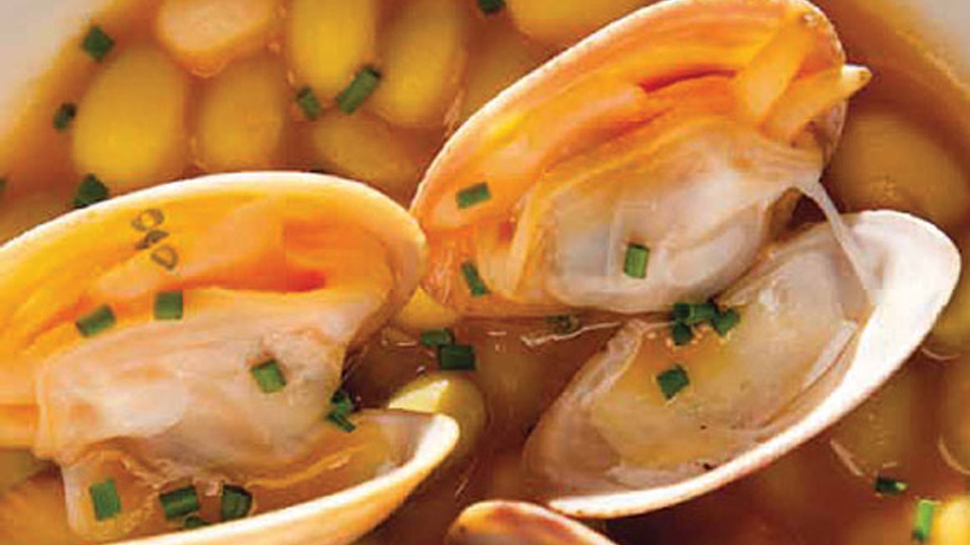 Pochas de Sangüesa al cebollino con almejas de Carril