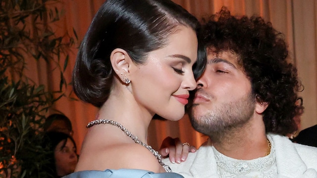 Selena Gomez y Benny Blanco en los Globos de Oro 2025