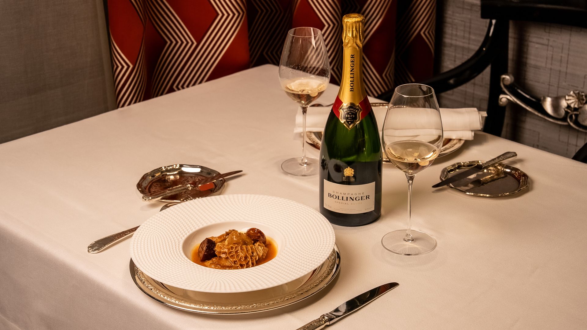 Restaurante Zalacaín en San Isidro con maridaje de Bollinger