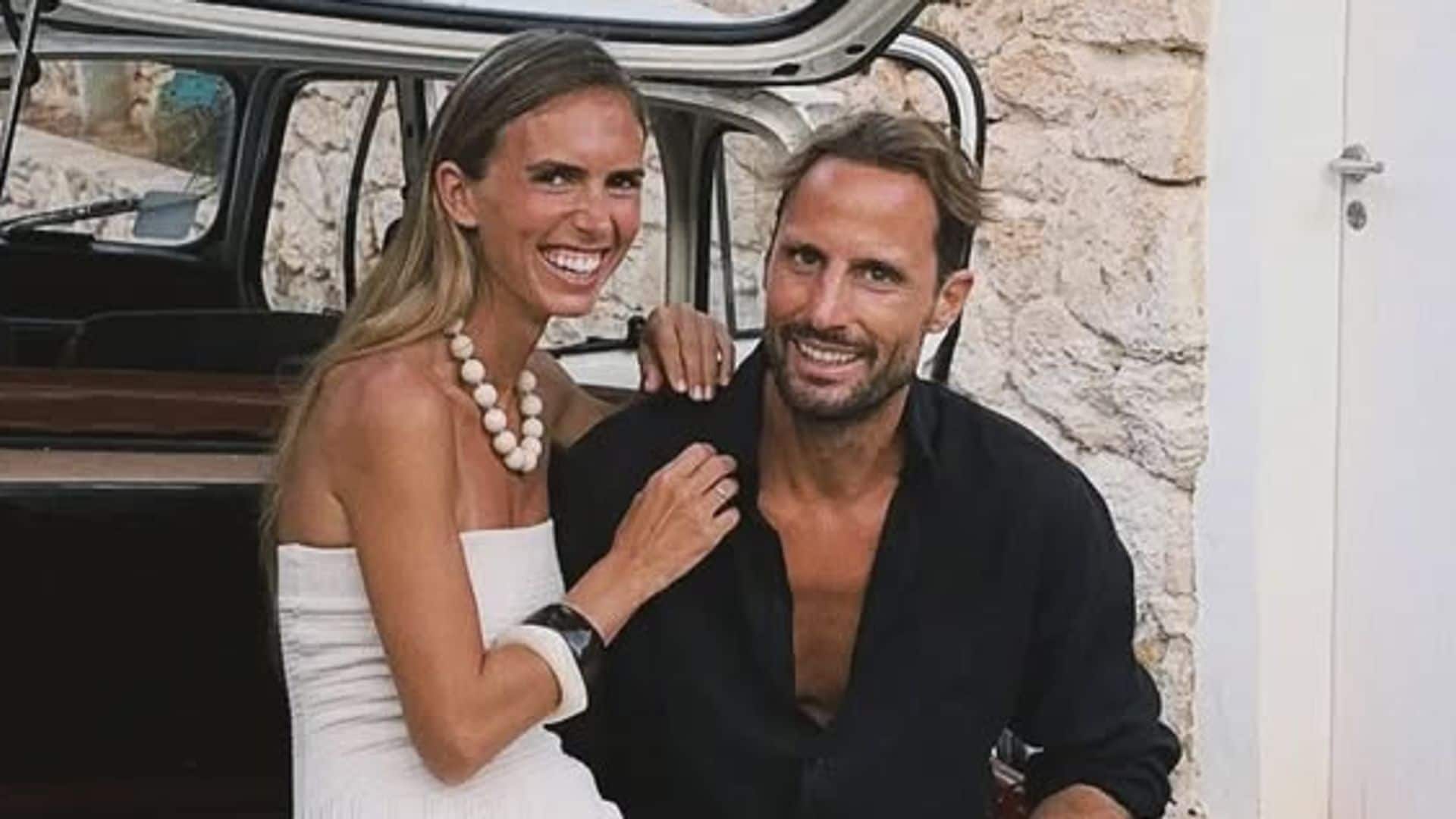 El mejor aniversario de boda para Lucía Bárcena y Marco Juncadella: esperan su tercer hijo