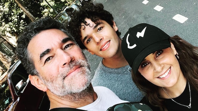 Eduardo Santamarina con su familia