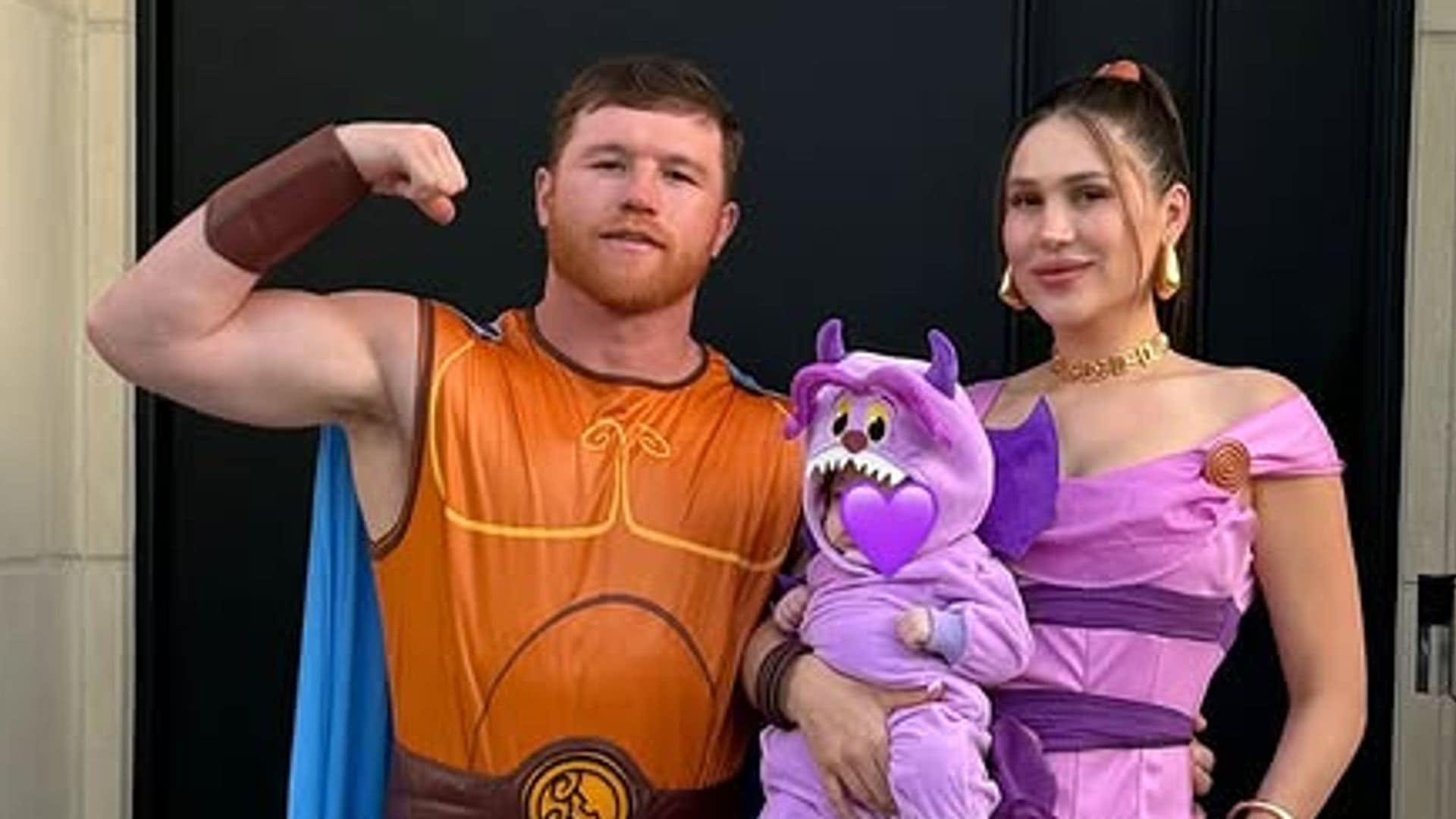 Saúl Canelo Álvarez y Fernanda Gómez junto a sus hijas Eva Victoria y María Fernanda, celebran el Halloween 2025