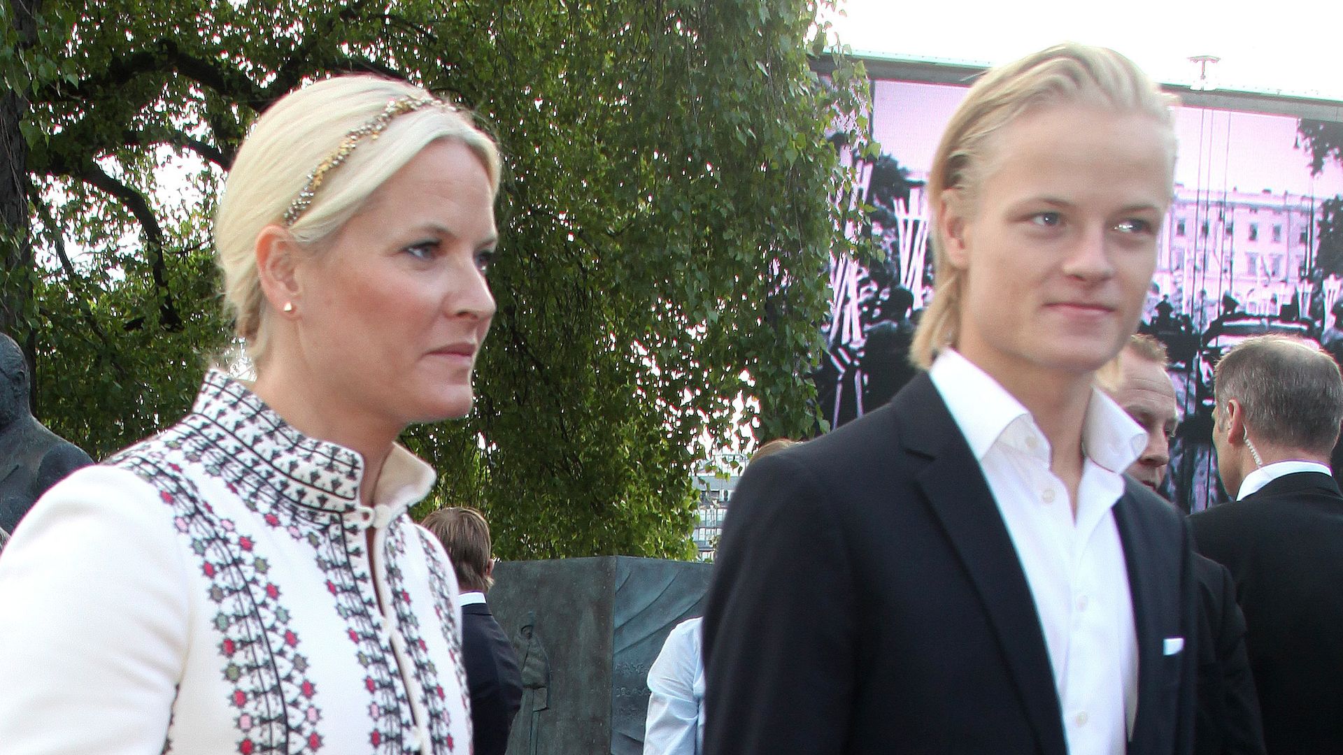 Mette-Marit de Noruega con su hijo Marius Borg