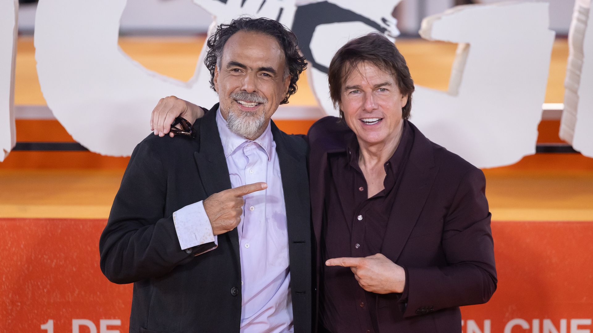 Alejandro González Iñárritu y Tom Cruise en México.
