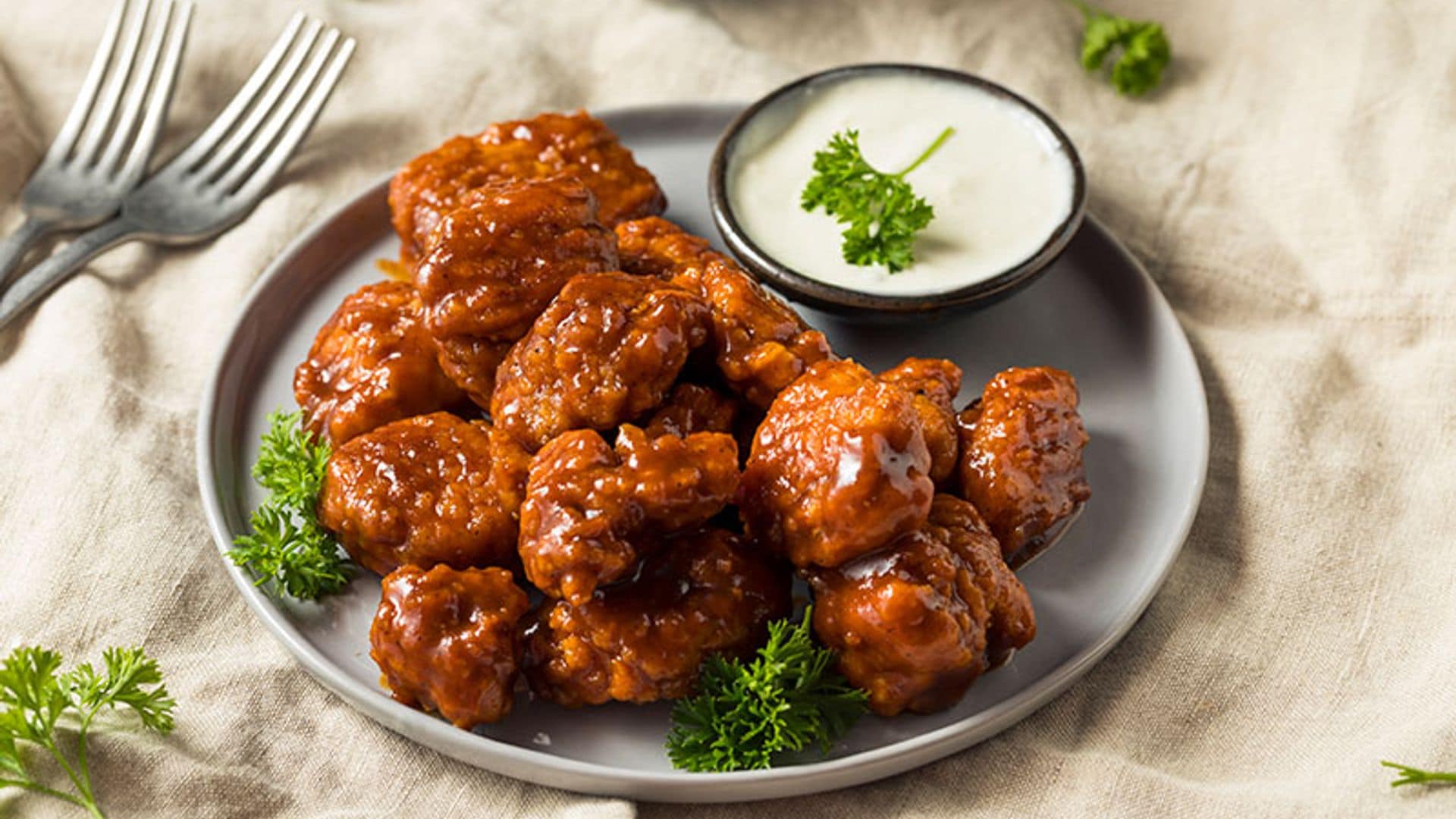 Pollo agridulce. Receta de alitas deshuesadas