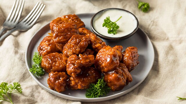 alitas de pollo agridulces