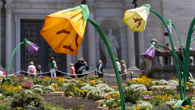 Festival de las flores, Temps de Flors, que se celebra en mayo en la ciudad de Girona