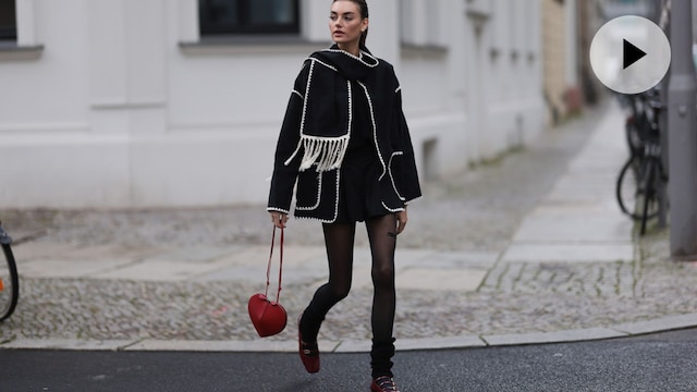 medias negras looks