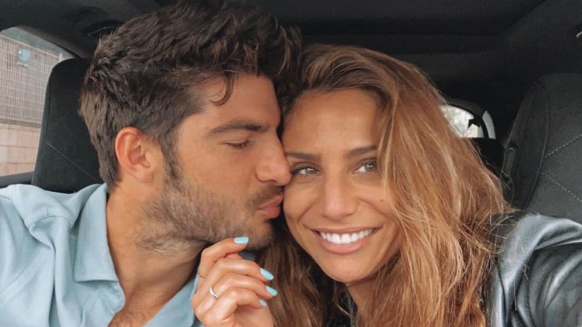 Lucía Villalón, la imagen de la felicidad junto a su novio