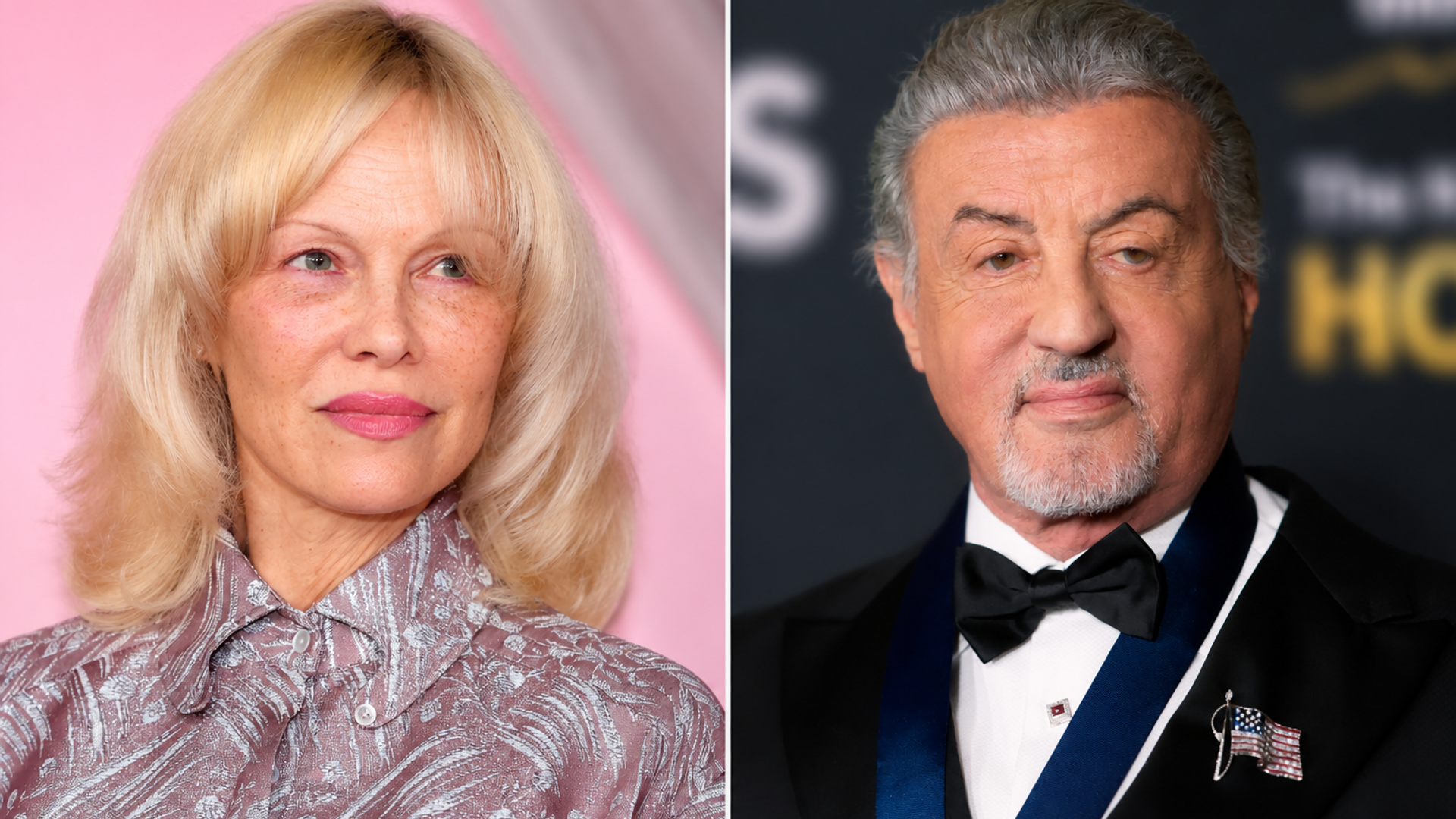 Pamela Anderson y Sylvester Stallone 