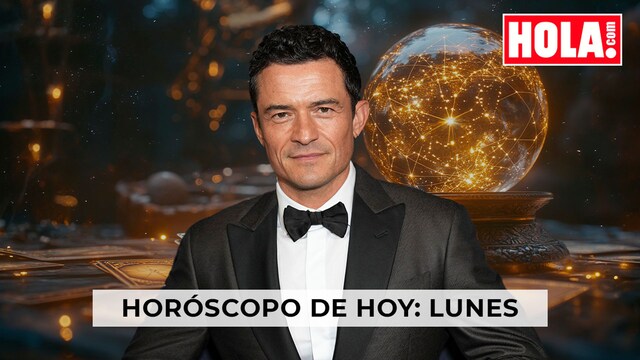 Orlando Bloom en primer plano. De fondo una representación del tarot y una bola de cristal