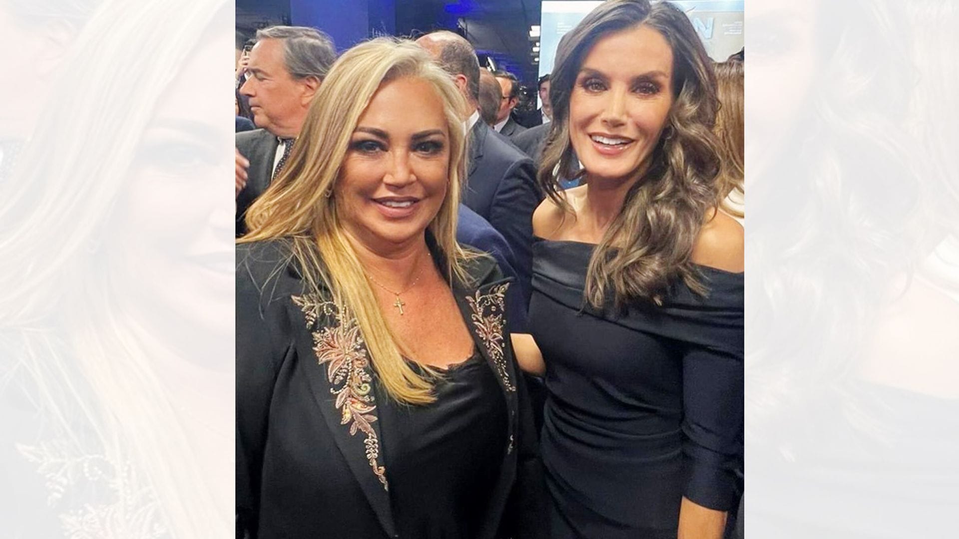 Así ha sido el encuentro de Belén Esteban con los reyes Felipe y Letizia