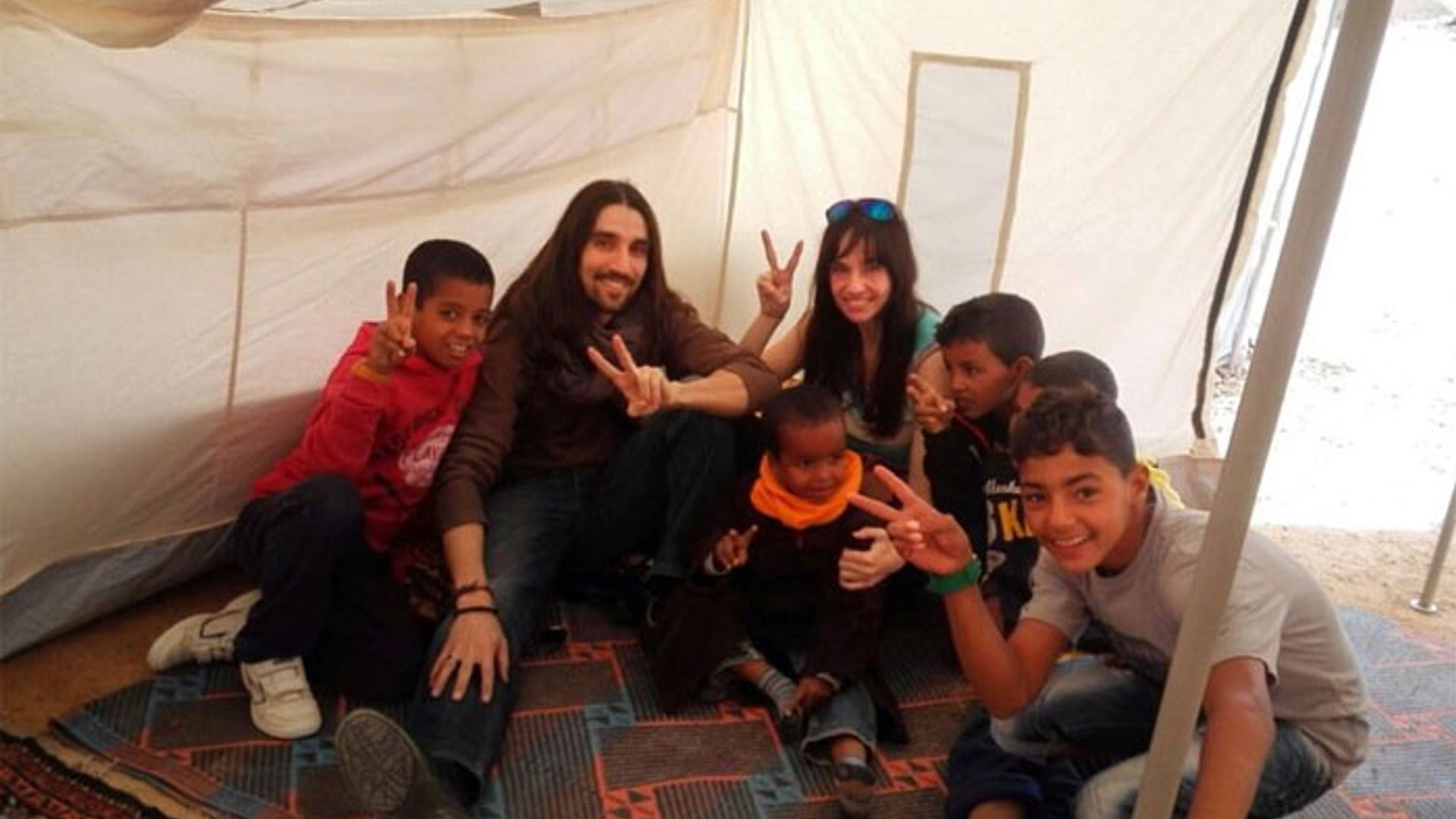 La luna de miel de Beatriz Rico en un campamento de refugiados