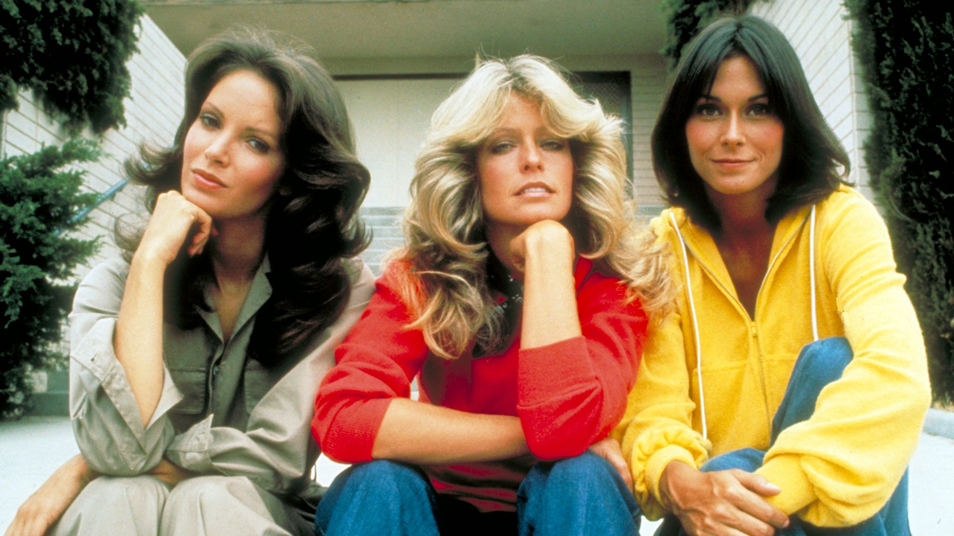 Farrah Fawcett-Majors, Kate Jackson y Jaclyn Smith en la serie 'Los ángeles de Charlie'.