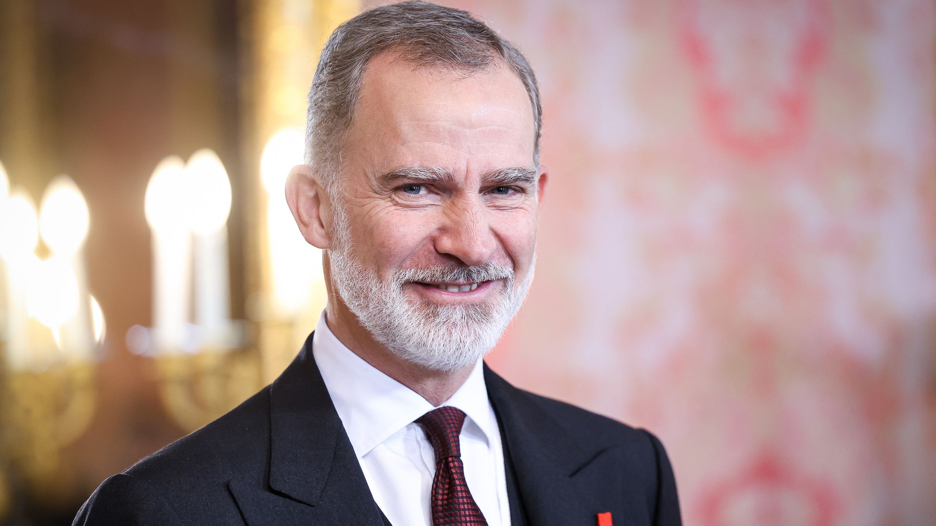 Rey Felipe VI mirando a cámara y sonriendo