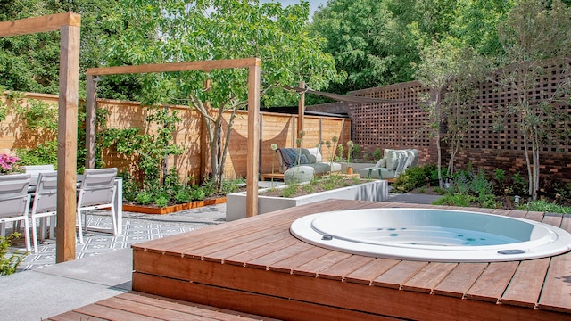 Spa en el patio