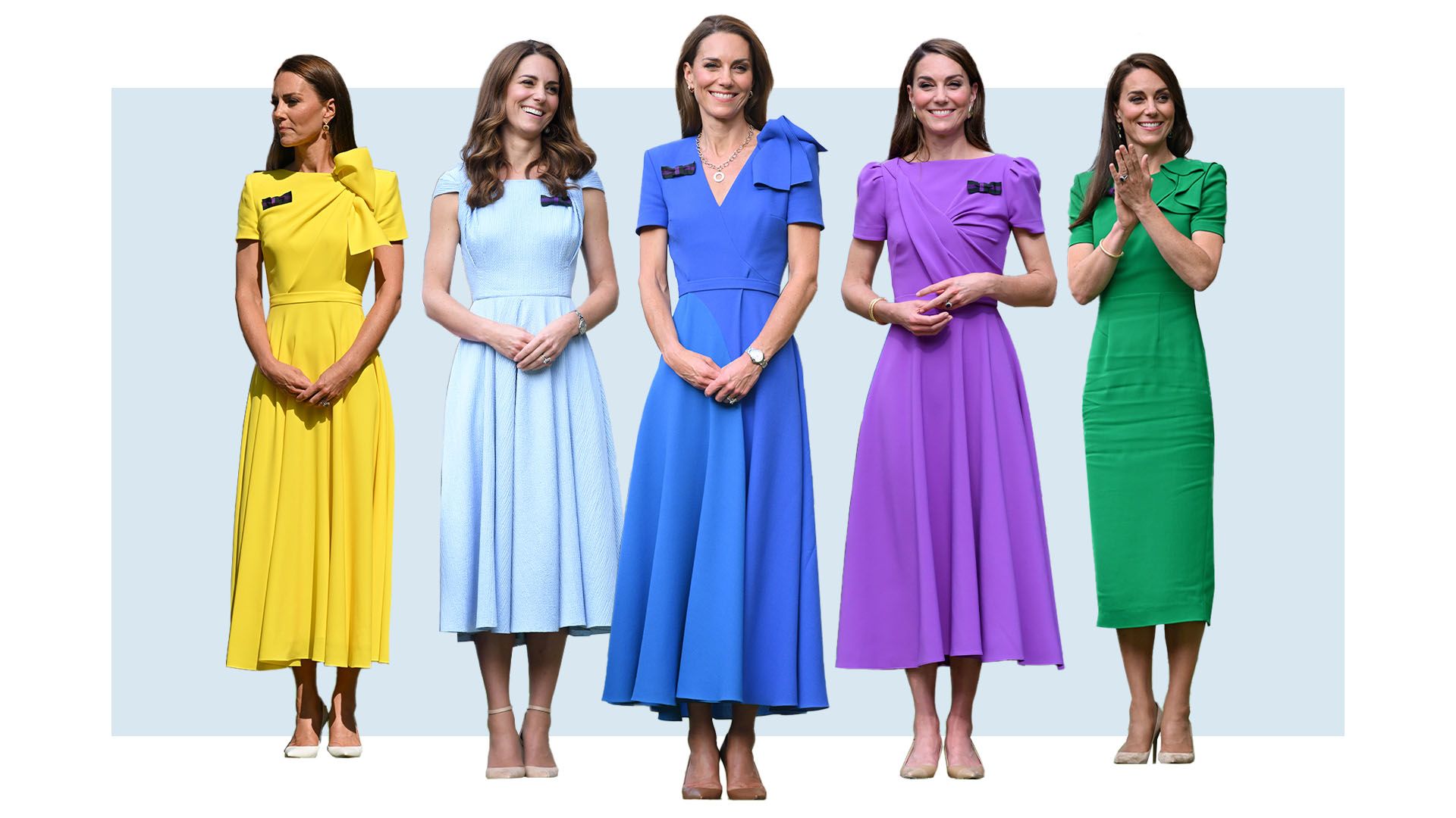 El pantone de Kate Middleton cada verano: una princesa que adora los looks de colores